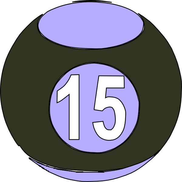600x601 Number Clipart 15th
