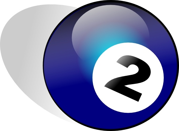 600x439 Ball Number 2 Clip Art Free Vector In Open Office Drawing Svg