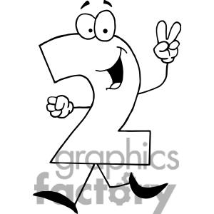 Number 2 Clipart Black And White | Free download on ClipArtMag