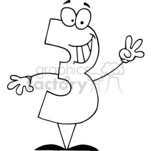 300x300 Royalty Free Cartoon Number Three 3 378040 Vector Clip Art Image