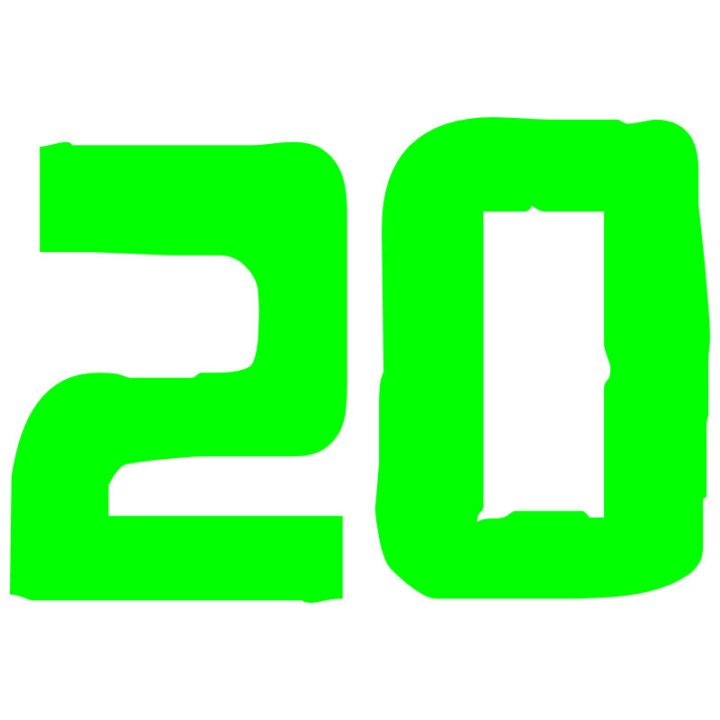 Number 20 Clipart