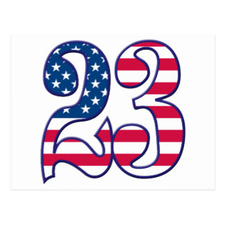 324x324 Number 23 Postcards Zazzle