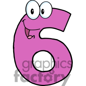 300x300 Number 6 Clip Art