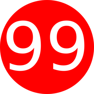 300x300 Red, Rounded,with Number 8 Clip Art