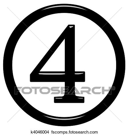 450x470 Drawings Of 3d Framed Number 4 K4046004