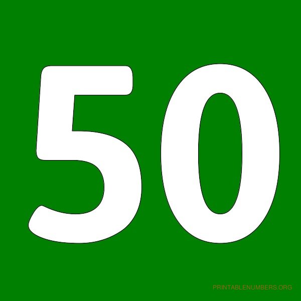 600x600 Number 50 Clipart