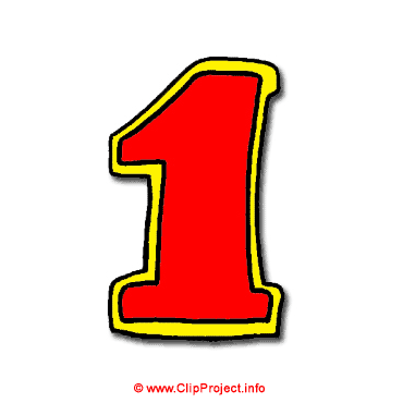 370x370 One Clip Art Free