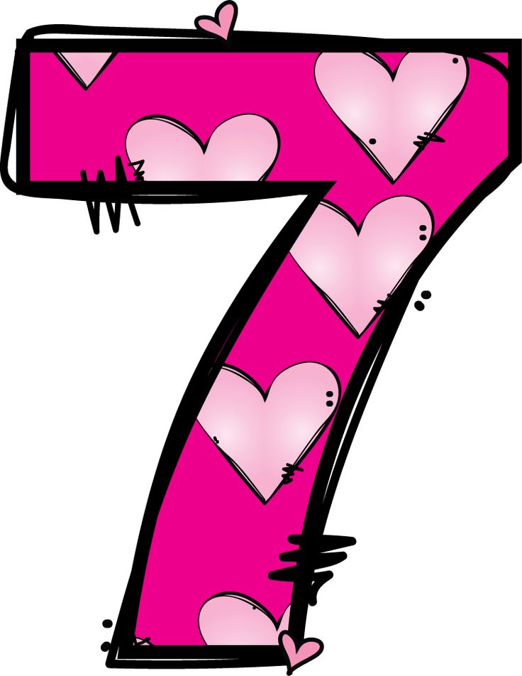 736x952 Number Clipart Pink