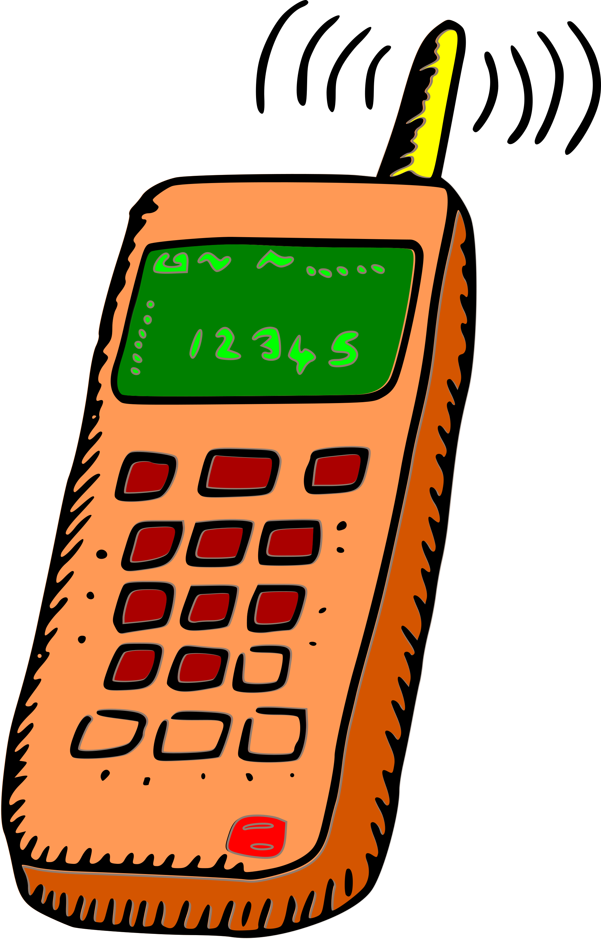 2000x3124 Cellphone Clip Art
