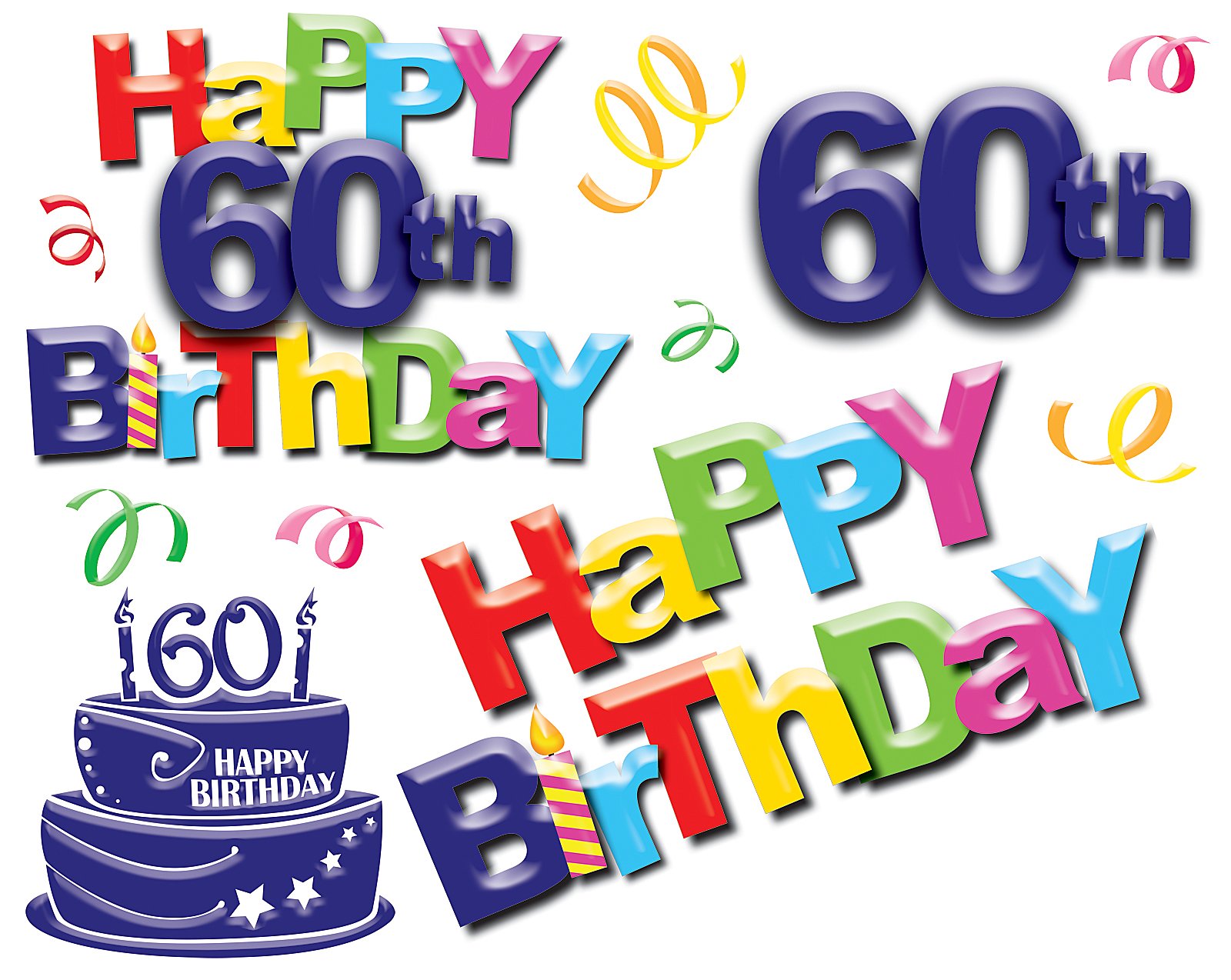 1600x1274 60 Birthday Background Clipart