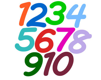 340x270 Number 1 10 Clipart