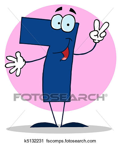 395x470 Number 7 Clipart Vector Graphics. 3,167 Number 7 Eps Clip Art