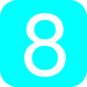 300x300 Red, Rounded, Square With Number 7 Clip Art