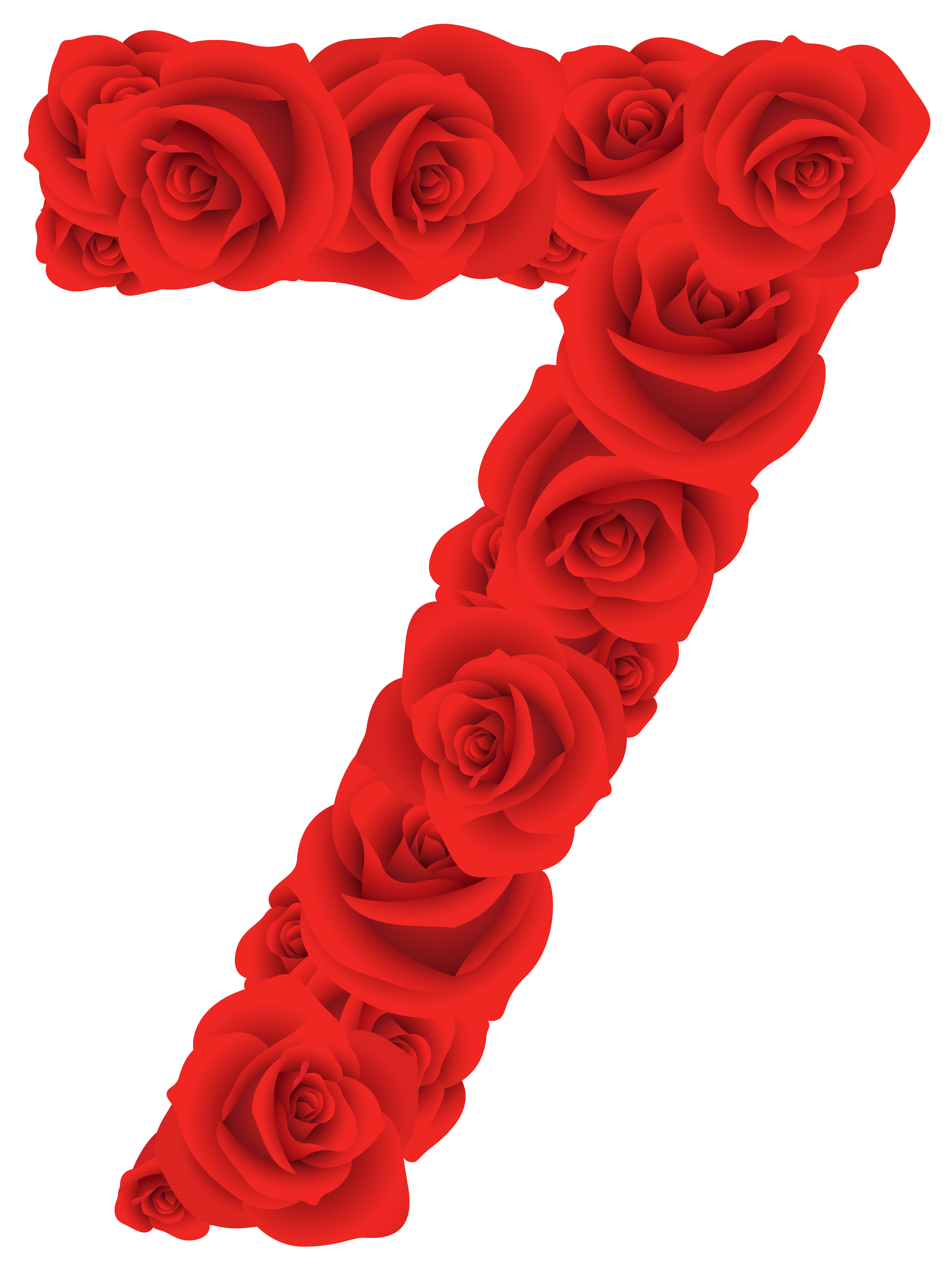 5267x7064 Red Roses Number Seven Png Clipart Imageu200b Gallery Yopriceville
