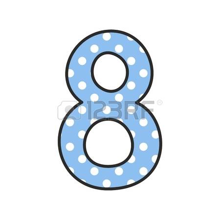 450x450 Blue Clipart Number 8