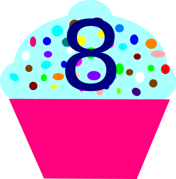 588x600 Cupcake 8 Clip Art