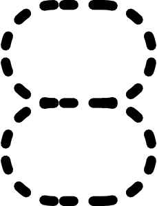 228x299 Numbers Tracing Clip Art