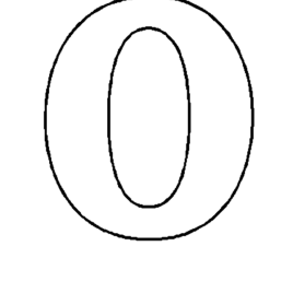 268x268 Coloring Page For Number 0 Archives