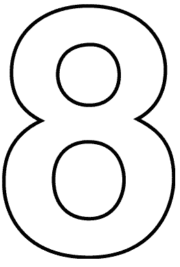 Number 8 Coloring Page | Free download on ClipArtMag