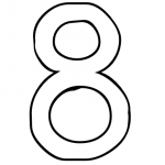 150x150 Number 8 Coloring Page Coloring Pages For Kids