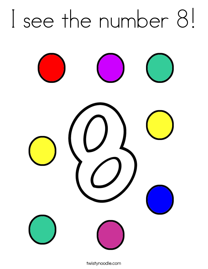 685x886 Number 8 Coloring Pages
