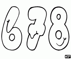 300x250 Numbers Coloring Pages Printable Games