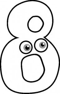 193x300 Free Clipart Numbers Black And White