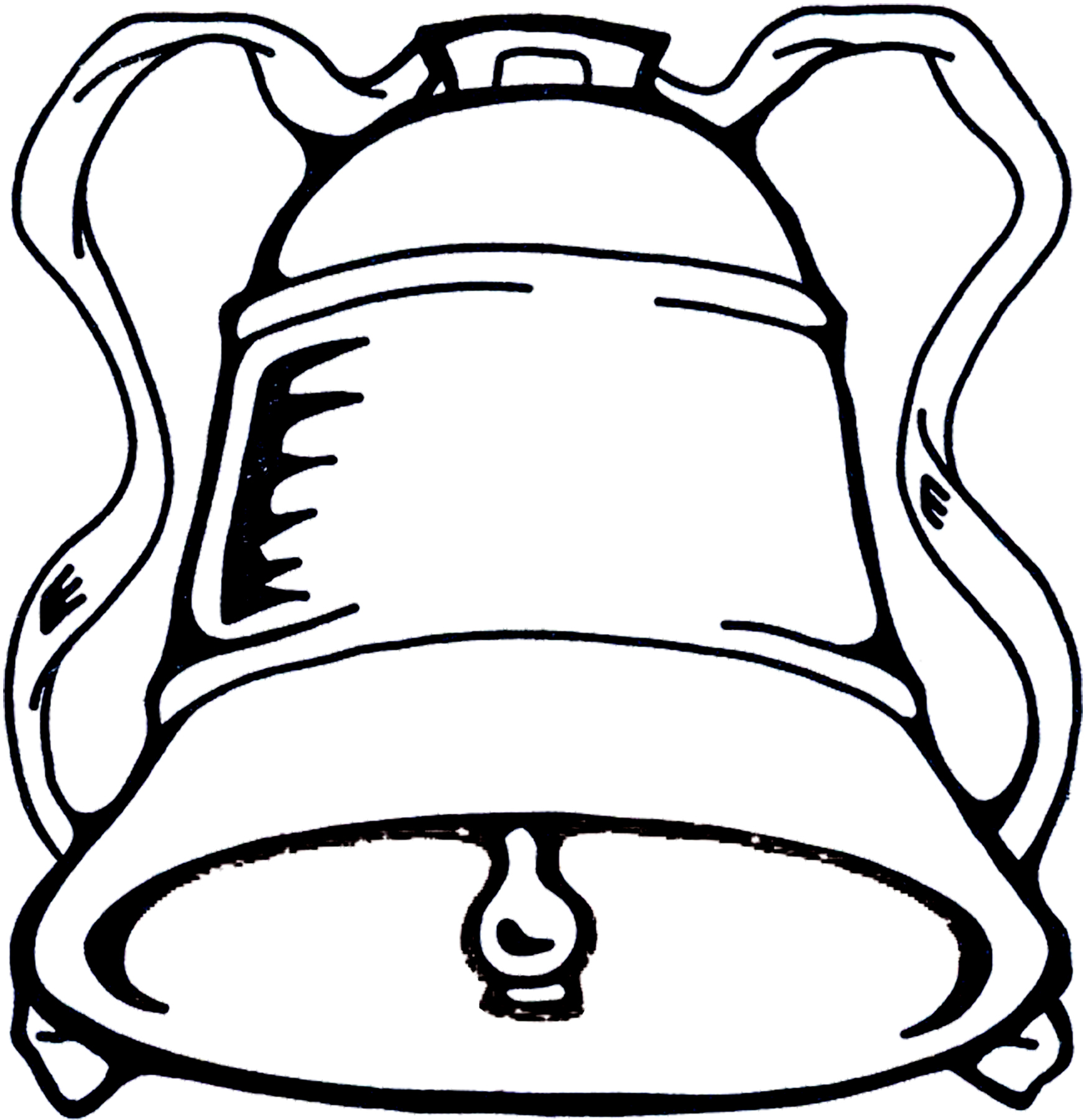 1746x1800 Bell Clipart Black And White