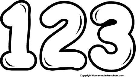 Number Clipart Black And White | Free download on ClipArtMag