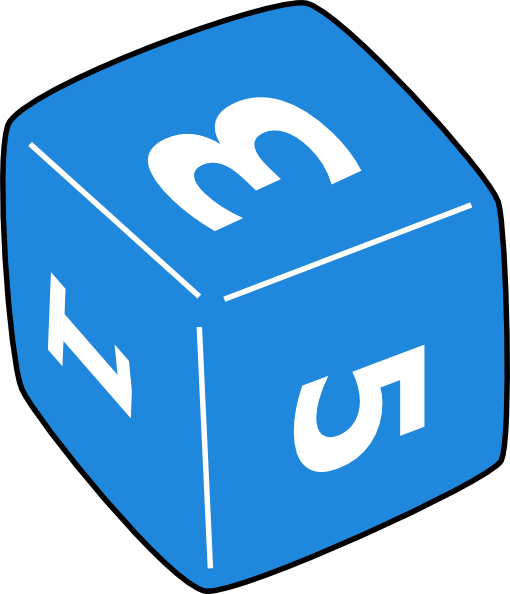 510x594 Clip Art Of Numbers On A Die Clipart