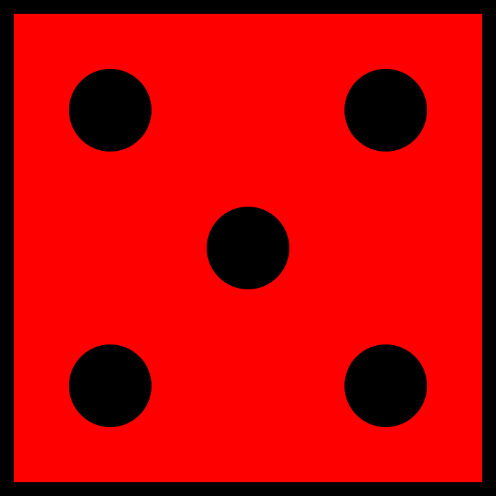 720x720 Dice Clipart Number Five