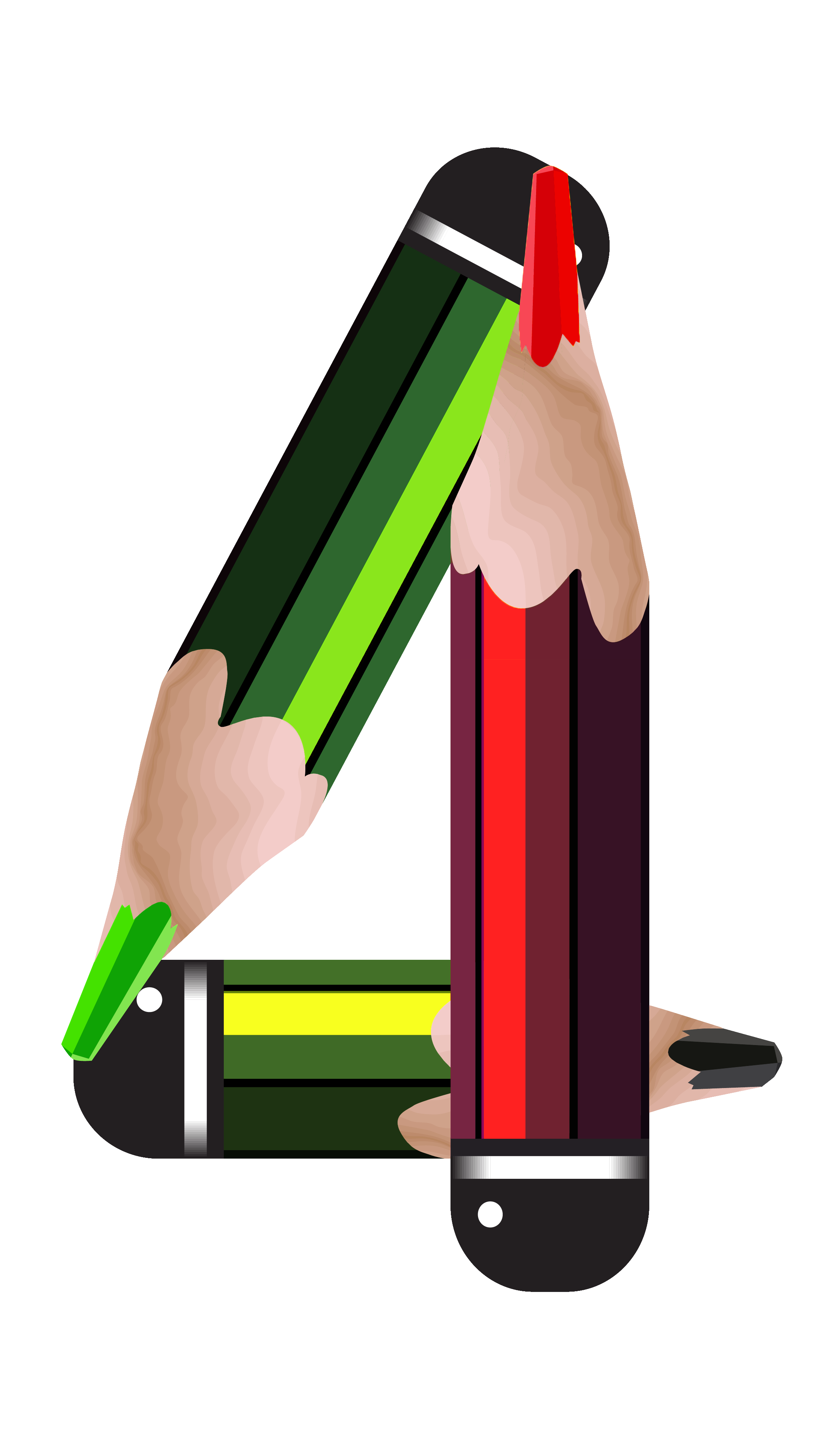 2286x3927 Pencil Clipart Four