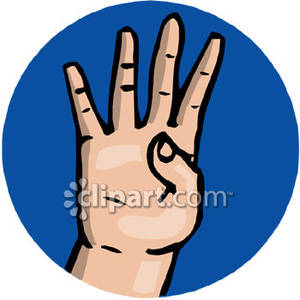 300x300 Sign Language Number 4