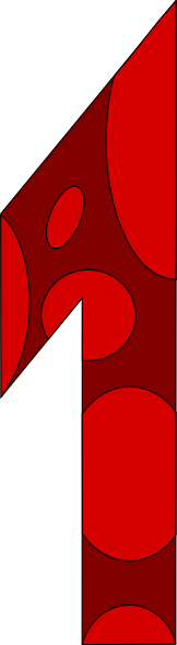 162x589 Number One Clip Art Free Vector 4vector