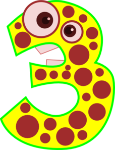 Number Three Clipart