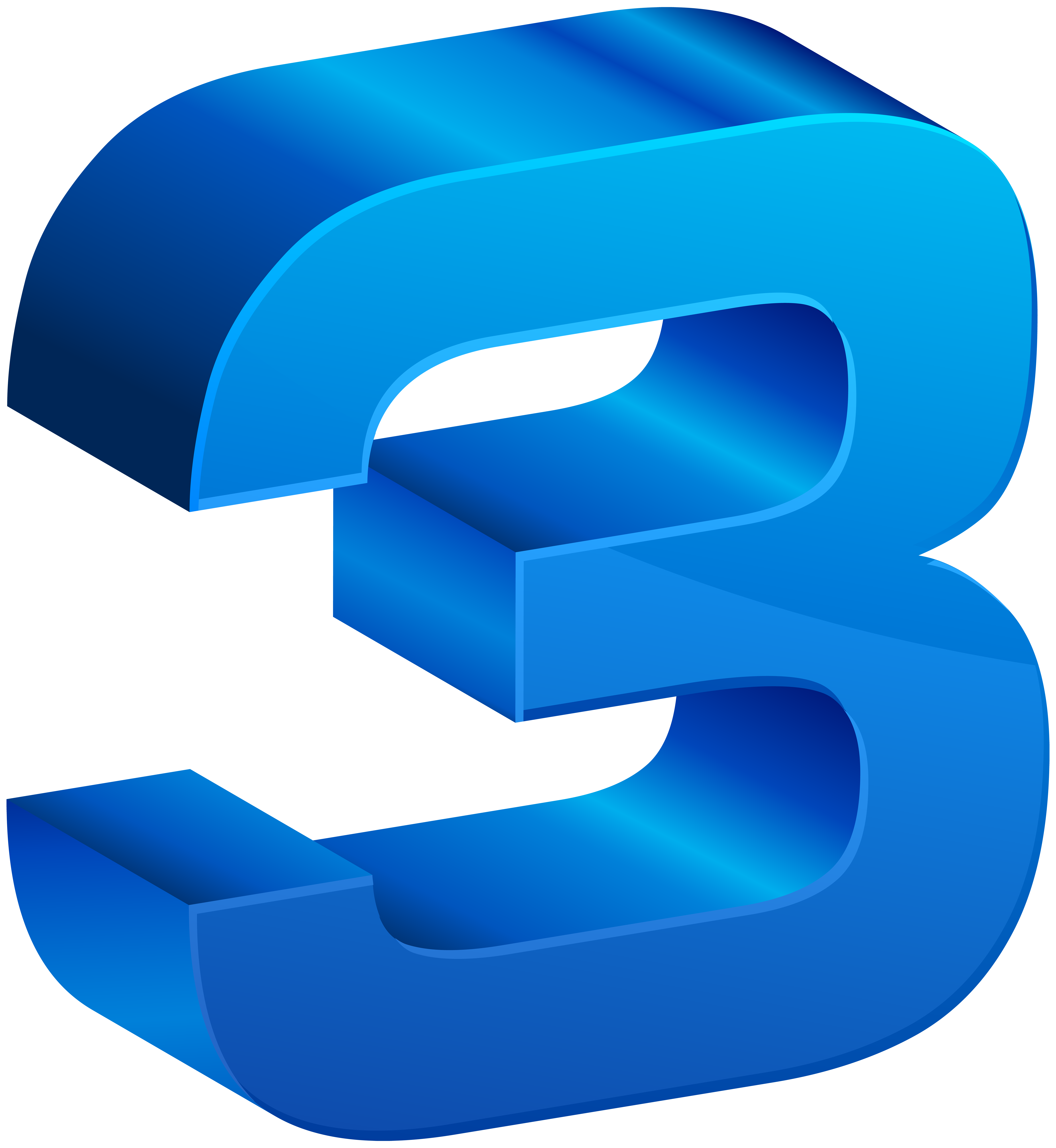 7357x8000 Number Three Blue Transparent Png Clip Artu200b Gallery Yopriceville