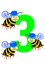 156x225 Bee Clipart Three