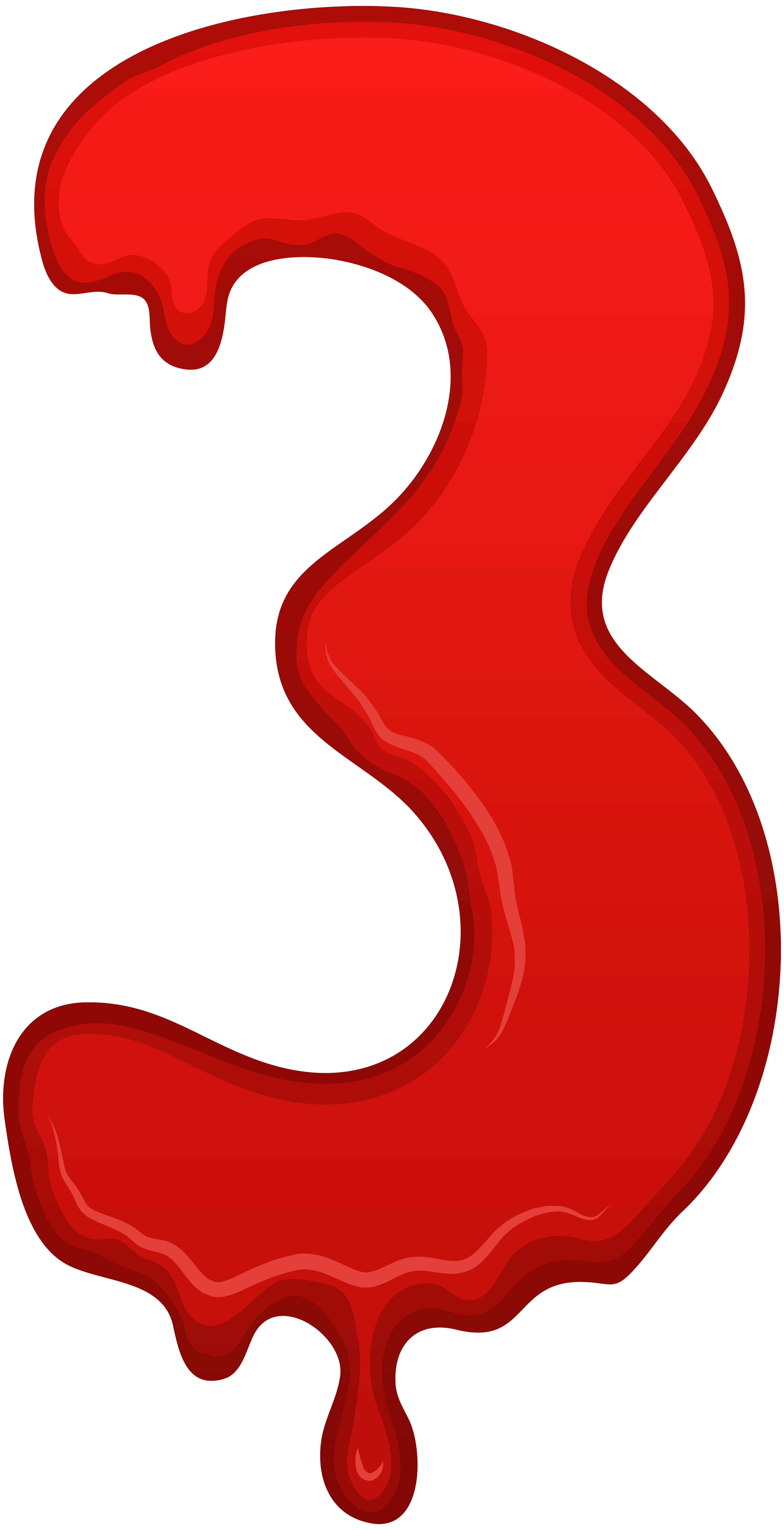 4101x8000 Bloody Number Three Png Clip Art Imageu200b Gallery Yopriceville