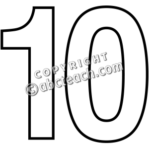 300x300 Clipart Numbers 10