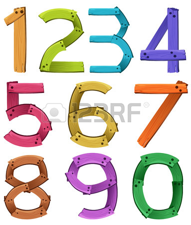 383x450 Illustration Of A Set Of Number 1 To 10 Royalty Free Cliparts