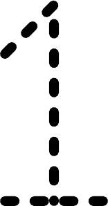 156x298 Numbers Tracing Clip Art