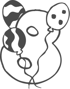 227x289 Free Black And White Birthday Clip Art Clipart Panda