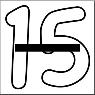 304x304 Number 15 Clip Art Cliparts