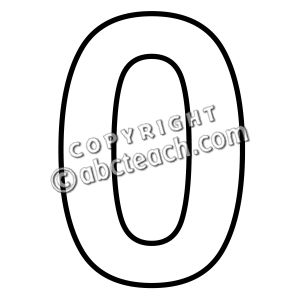 300x300 Number Outlines Clip Art