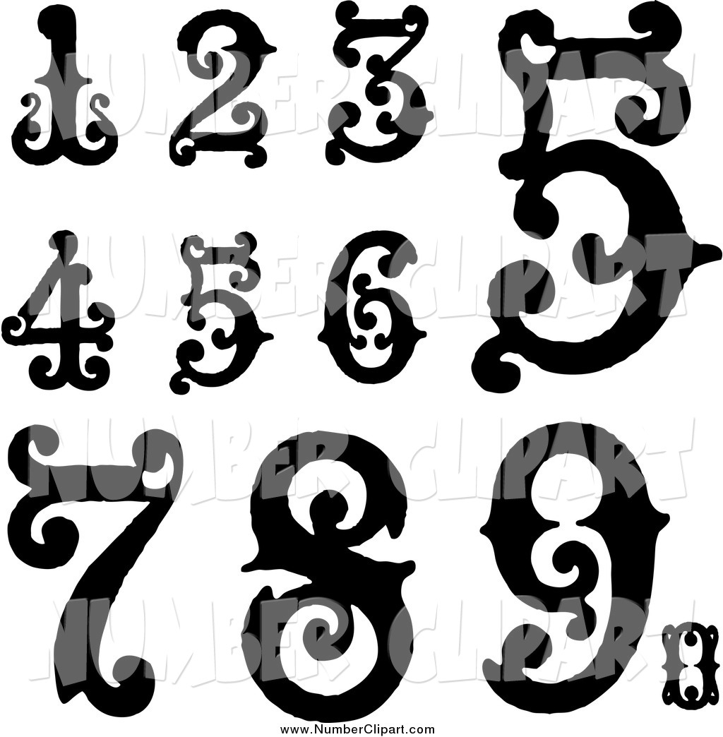 1024x1044 Artistic Clipart Number