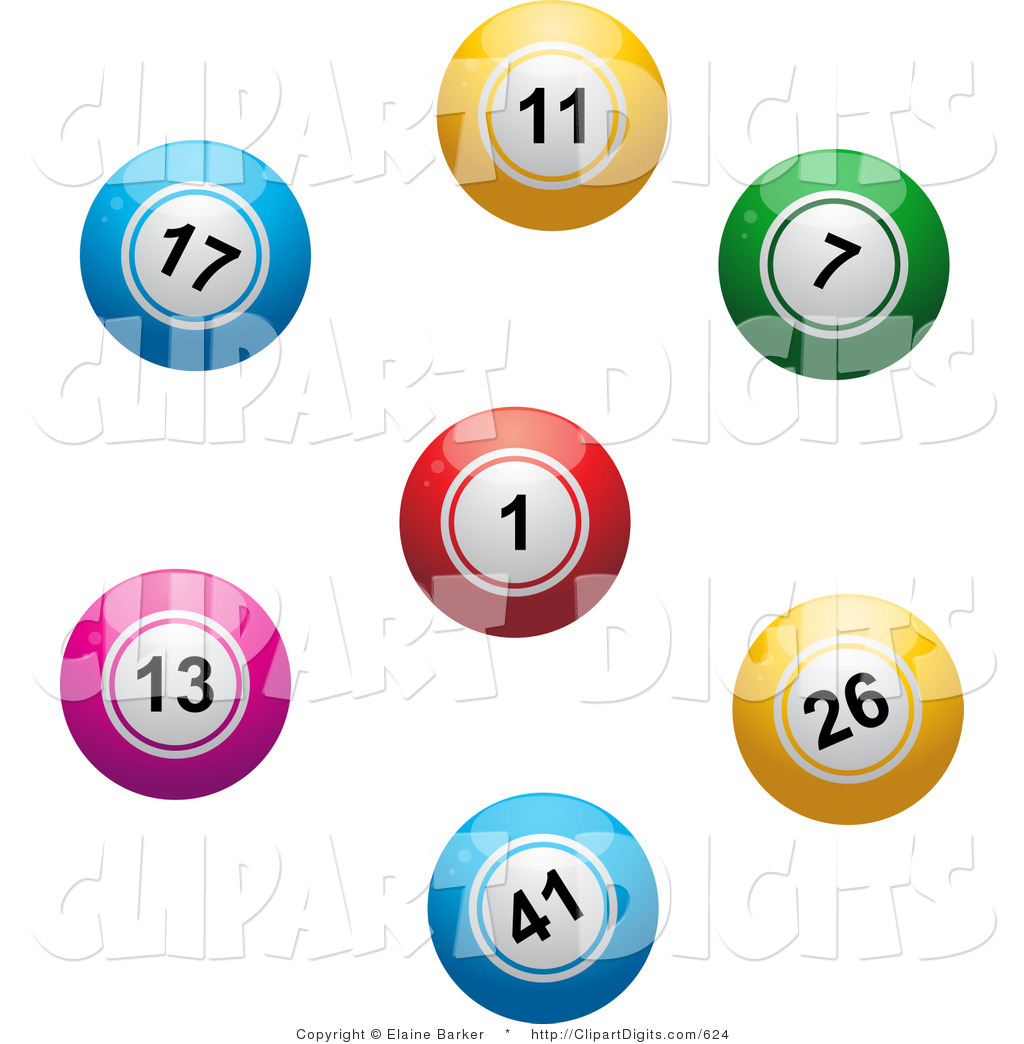 1024x1044 Vector Clip Art Of A Colorful Lottery Or Bingo Balls In A Circle