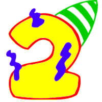 200x200 Free Birthday Numbers Clipart
