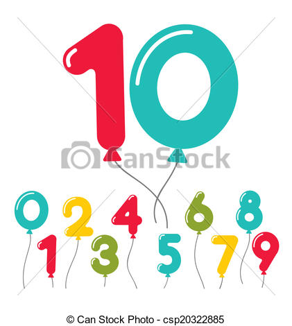 421x470 Balloon Number Clipart