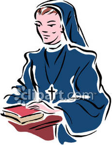 231x300 Catholic Nun At A Desk With A Book