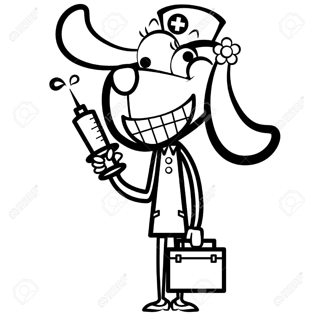 1300x1300 Nurse Clipart Dog